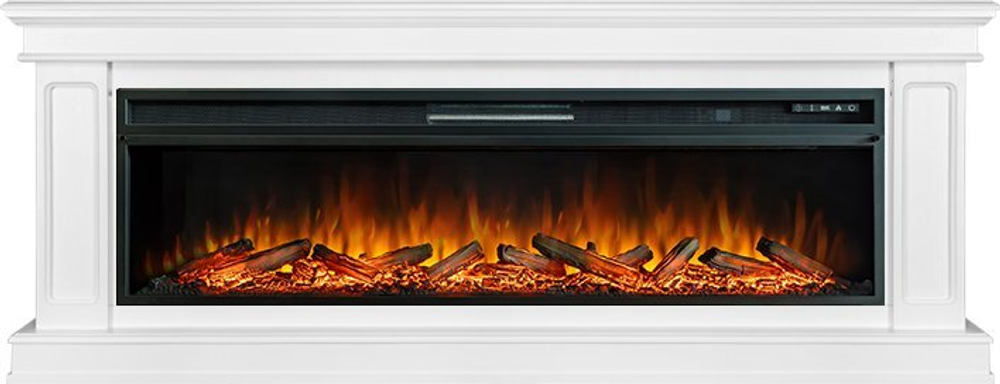 Каминокомплект Geneva 60 - Белый с очагом Vision 60 LOG LED