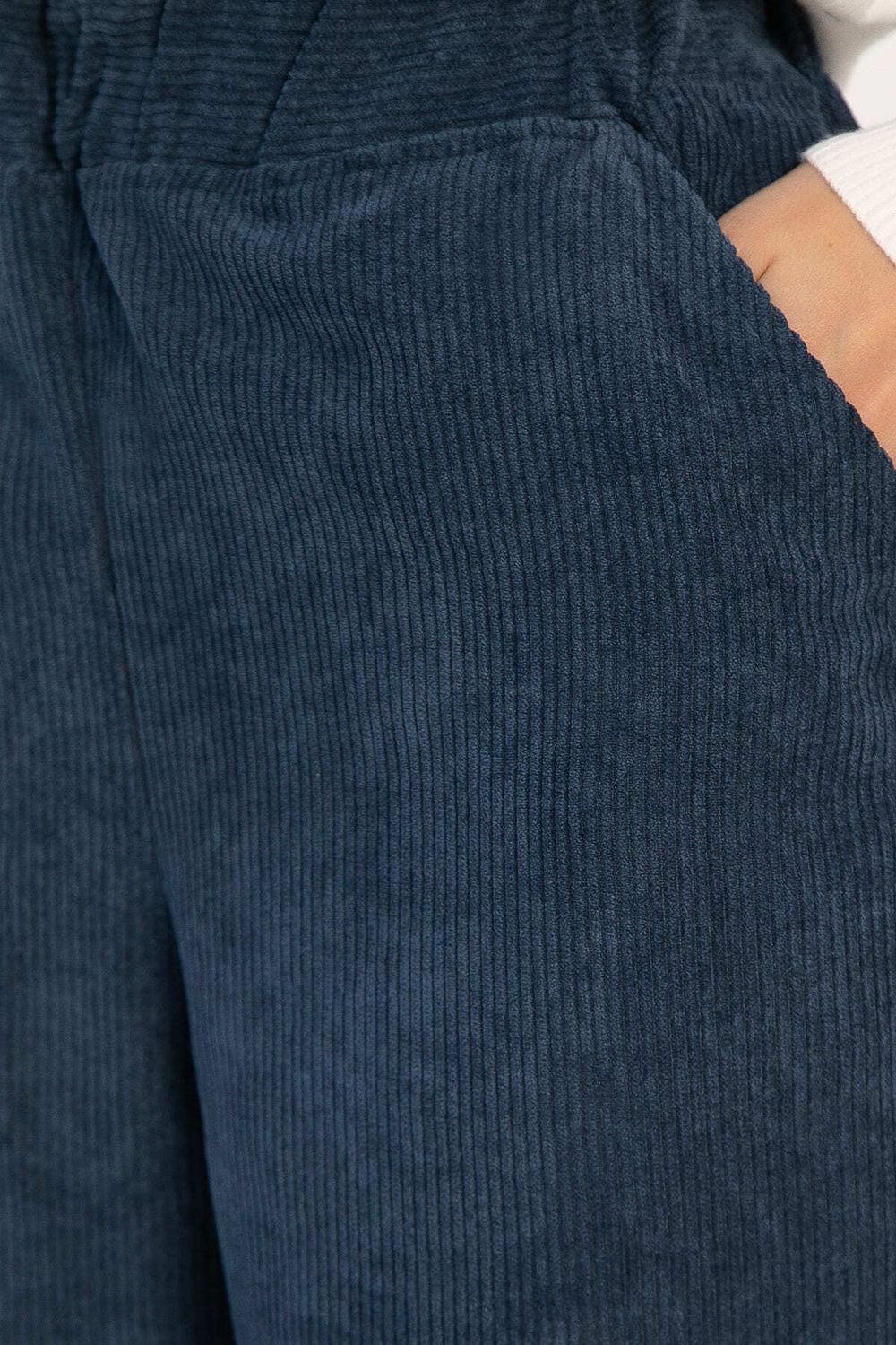 Брюки вельветовые Динара (синие) Б14629-39М LT Collection