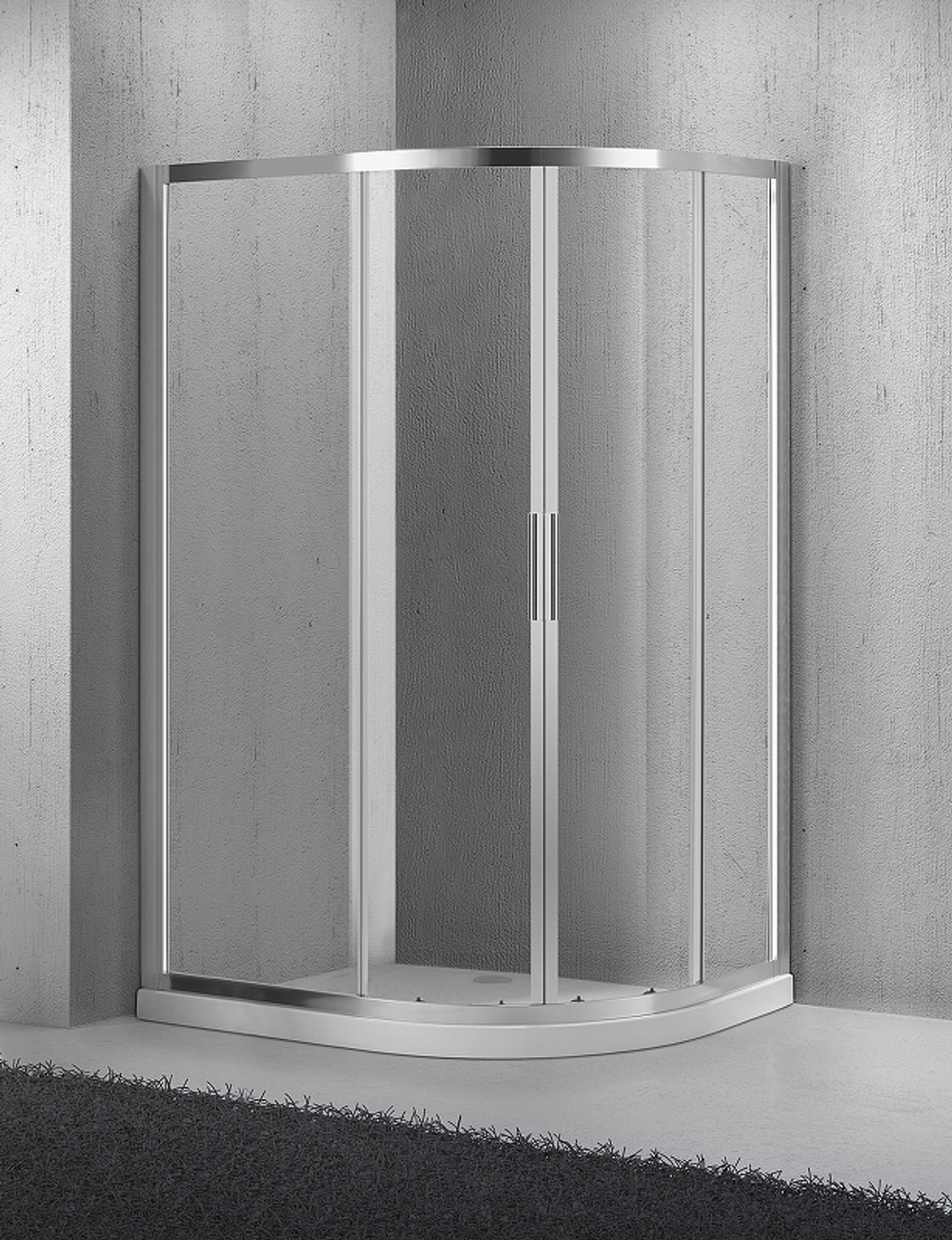 Душевой уголок BelBagno Sela 100х80 SELA-RH-2-100/80-C-Cr профиль Хром стекло прозрачное
