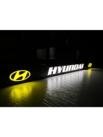 Рамка с подсветкой надписи. YLOGO Hyundai.