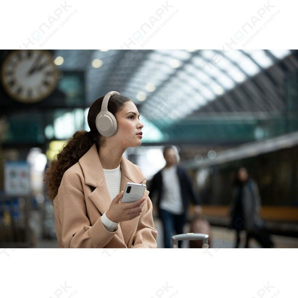 Беспроводные наушники Sony WH1000XM4, активное шумоподавление, серый