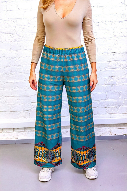 Широкие брюки "Четыре фигуры"