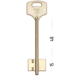 Заготовка сувальдного ключа 13953 ELB13D (желтый)