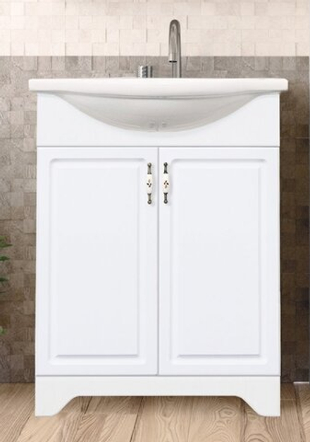 Тумба с раковиной Style Line Олеандр-2 55 под умывальник Антик 55, белая