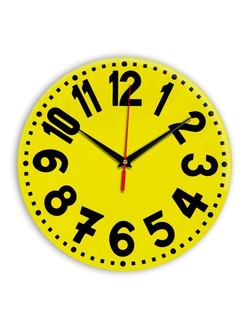 Настенные часы Ideal 913 желтые