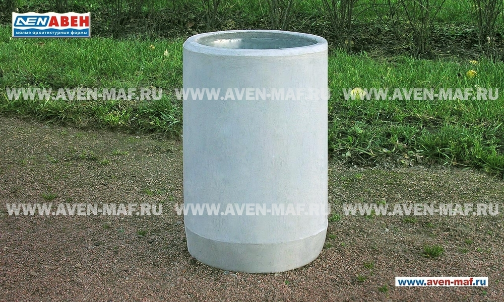 Бетонная урна для мусора