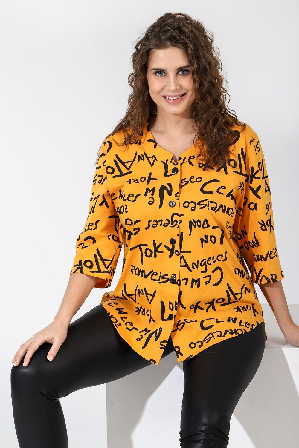 Туника (рубашка) Жанр-1 Виотекс ГОРЧИЧНЫЙ