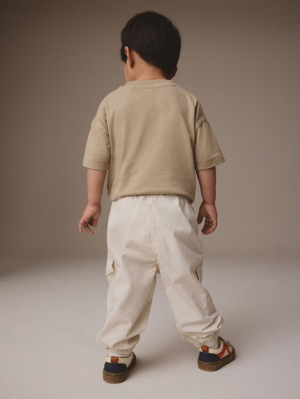 Брюки багги карго для мальчика Next E82-337, Молочный