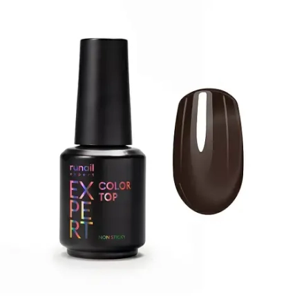 Топ цветной Top Color Non Sticky Runail Expert №154, 18мл флакон
