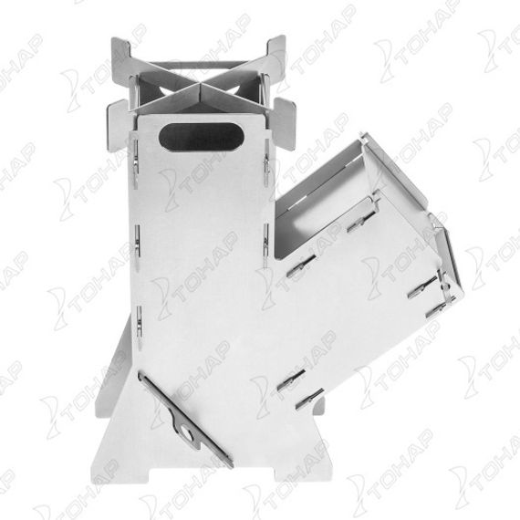 Турбо-печь походная, складная ПМ-04С в чехле, 374х169х440мм, сталь 3,0мм (T-HS-PM-04S) Helios