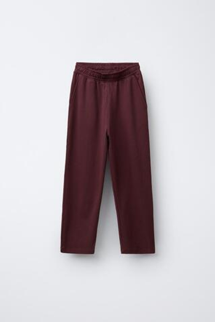 ZARA ПИЖАМА В ПОЛОСКУ, ТЕМНО-БОРДОВЫЙ