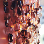 Дымчатый кварц (раухтопаз), бусина квадратик 12мм, цена за нить 12см