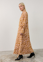 Платье макси цветок