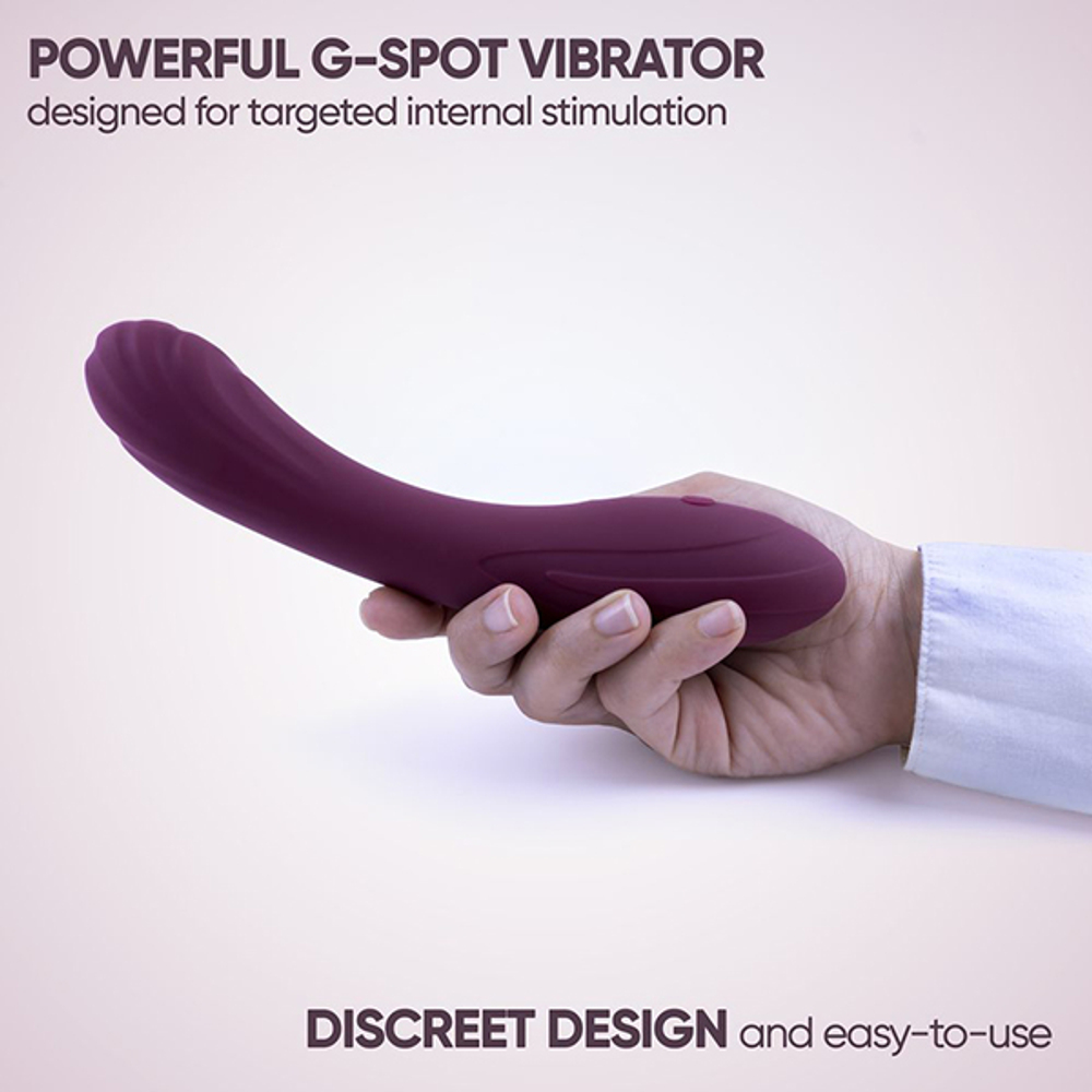 Фиолетовый изогнутый вибратор 20,3см для стимуляции зоны G Selove CurveRush Precision Power for Your Sweetest G-Spot Purple