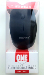 Мышь беспроводная оптическая SmartBuy 202 AG ONE чёрная