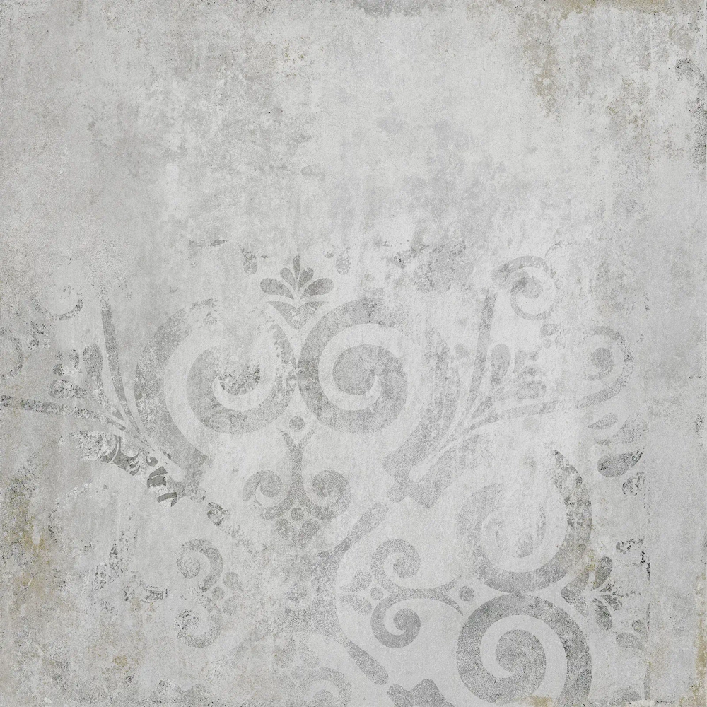 Керамогранит Alma Ceramica GFU6060TTM27R Totem 60x60 серый глазурованный матовый / противоскользящий под бетон / с орнаментом