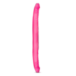 Розовый двусторонний фаллоимитатор B Yours 16 Double Dildo - 40,6 см. (Цвет: розовый)