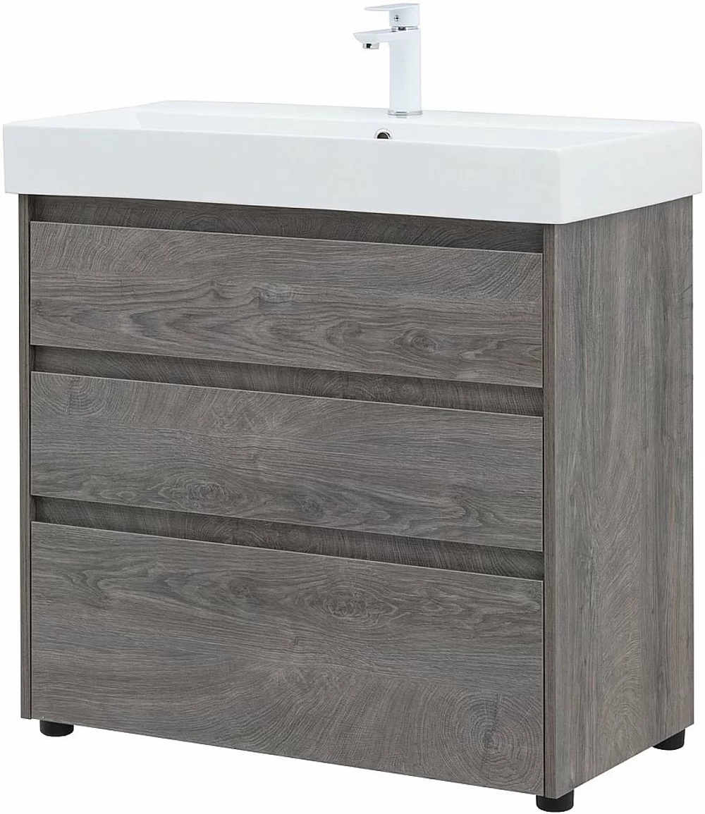 Тумба с раковиной Aquanet Nova Lite 302476 85 дуб рошелье