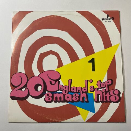 Винтажная виниловая пластинка LP Alan Caddy England's Top 20 Smash Hits Пластинка 1 (Польша 1974)