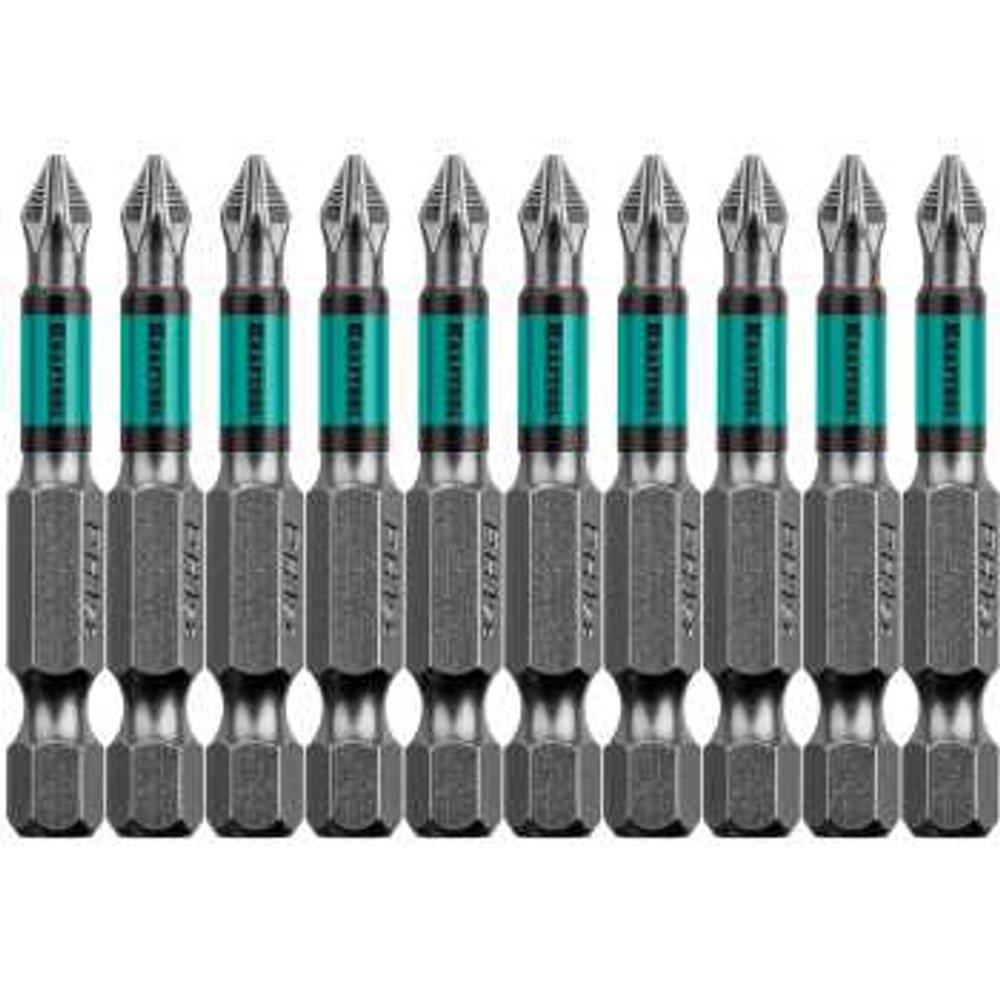 Биты, PH1, 50 мм, тип хвостовика E 1/4, 10 шт в блистере, KRAFTOOL Optimum Line , 26122-1-50-10