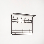 Вешалка 2-х ярусная 80 см арт.ВСП 9 Ч (черный)