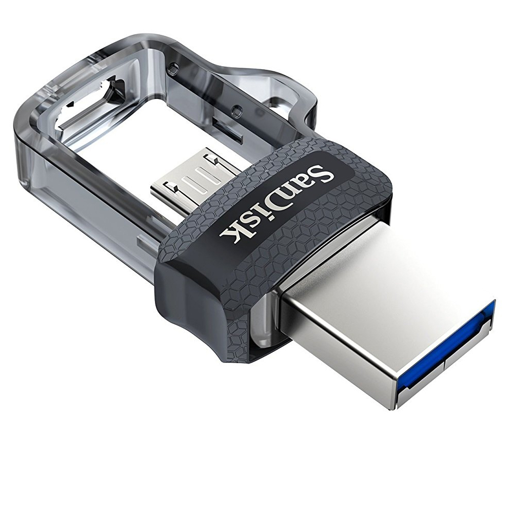 USB Флешка 32GB SanDisk Ultra Android Dual Drive, USB 3.0, micro USB, OTG, черная