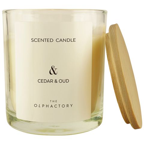 Свеча ароматическая the olphactory, &, cedar & oud, 40 ч