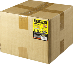 STAYER 8 х 60 мм, потайной бортик, 1000 шт, дюбель-гвоздь (30640-08-060)