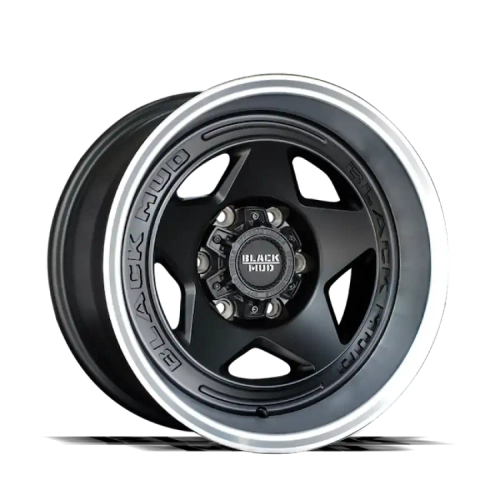 Диск колёсный литой BLACK MUD M550 R18 8.5 ET0 Matte Black / Machined Lip