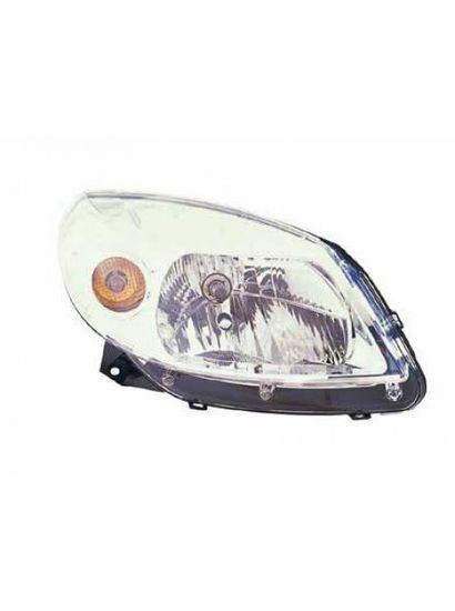 ФАРА RENAULT SANDERO 2008- ПЕРЕДНЯЯ ПРАВАЯ ХРОМ, НЕ КСЕНОН