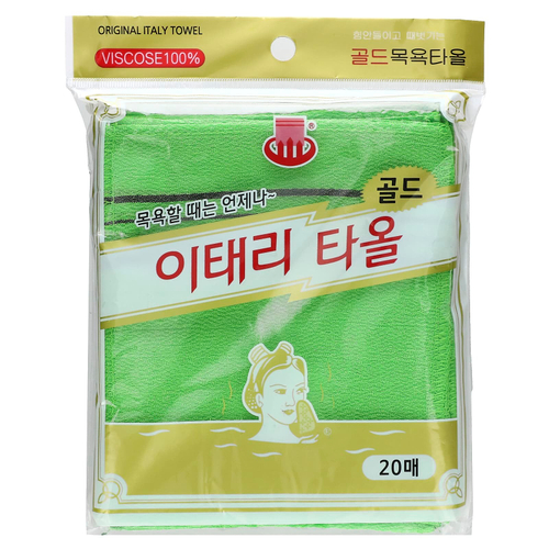 Goldsangsa, отшелушивающее полотенце, зеленый, 20 шт.