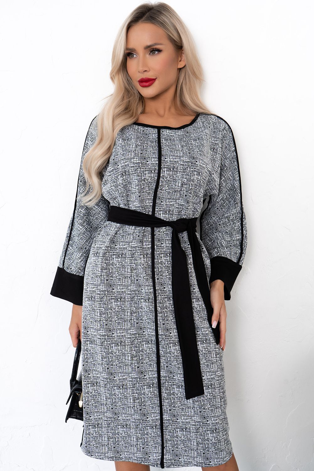 Платье Алана (серый)-46р-р Р11-1231 Nikol