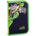 Пенал 1 отделение, 190*115 ArtSpace "Graffiti", ламинированный картон, софт-тач