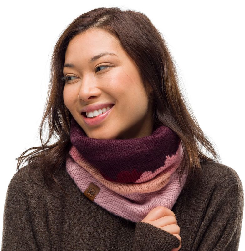 Вязаный шарф-труба с флисом Buff Neckwarmer Knitted Polar Sveta Sweet Фото 2