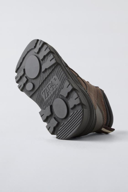 ZARA БОТИНКИ СО ШНУРОВКОЙ, КОРИЧНЕВЫЙ