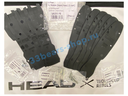 TYROLIA 163076 RDX lifter set 5/8mm (heel/toe) (1 set) лифтеры ( длинные винты) на одну пару крепов