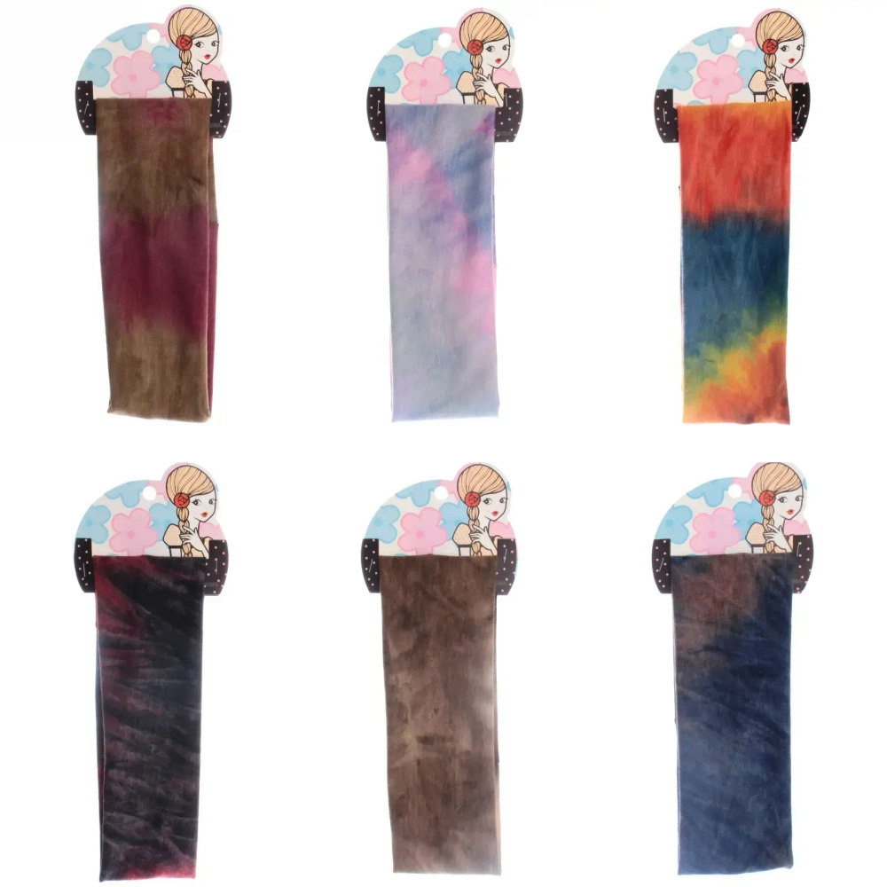 Повязка на голову «Britney Room», принт май-тай, микс 6 цветов, 20*7см