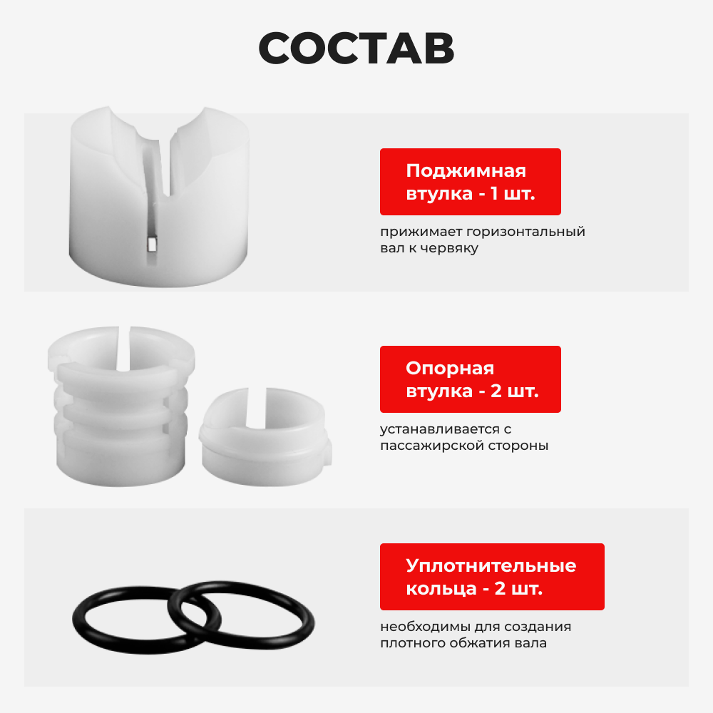 Ремкомплект рулевой рейки для ЭУР Peugeot 208 (2012-2019) (R-18)