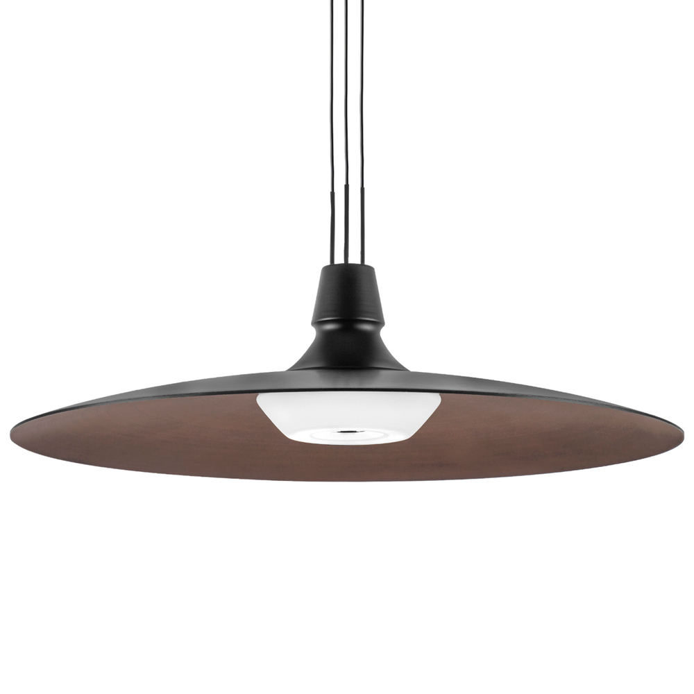 737427 Люстра EMISFERO 19W LED 1347LM 130G ЧЕРНЫЙ/МЕДЬ 3000K