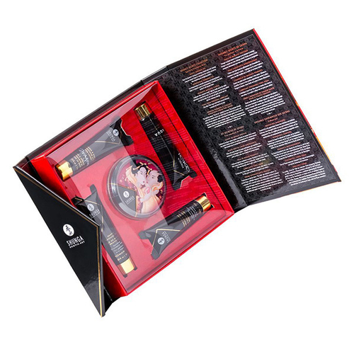 Подарочный набор интимной косметики из 5 предметов Клубника и шампанское Shunga Geishas Secret