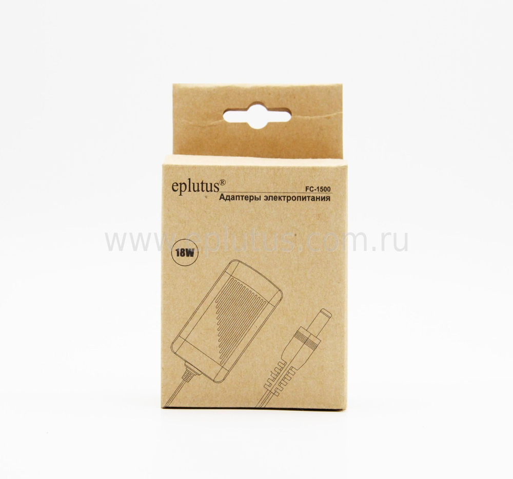Адаптер питания Eplutus FC-1500 12v/1500mAh (штекер 5,5мм)