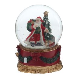 GAEM Фигурка декоративная "Дед Мороз" в стекл шаре, D 10 см, L10 W11 H13 см
