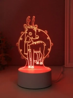 Светильник "Олень в гирлянде" LED RGB от сети RISALUX 9,5х10