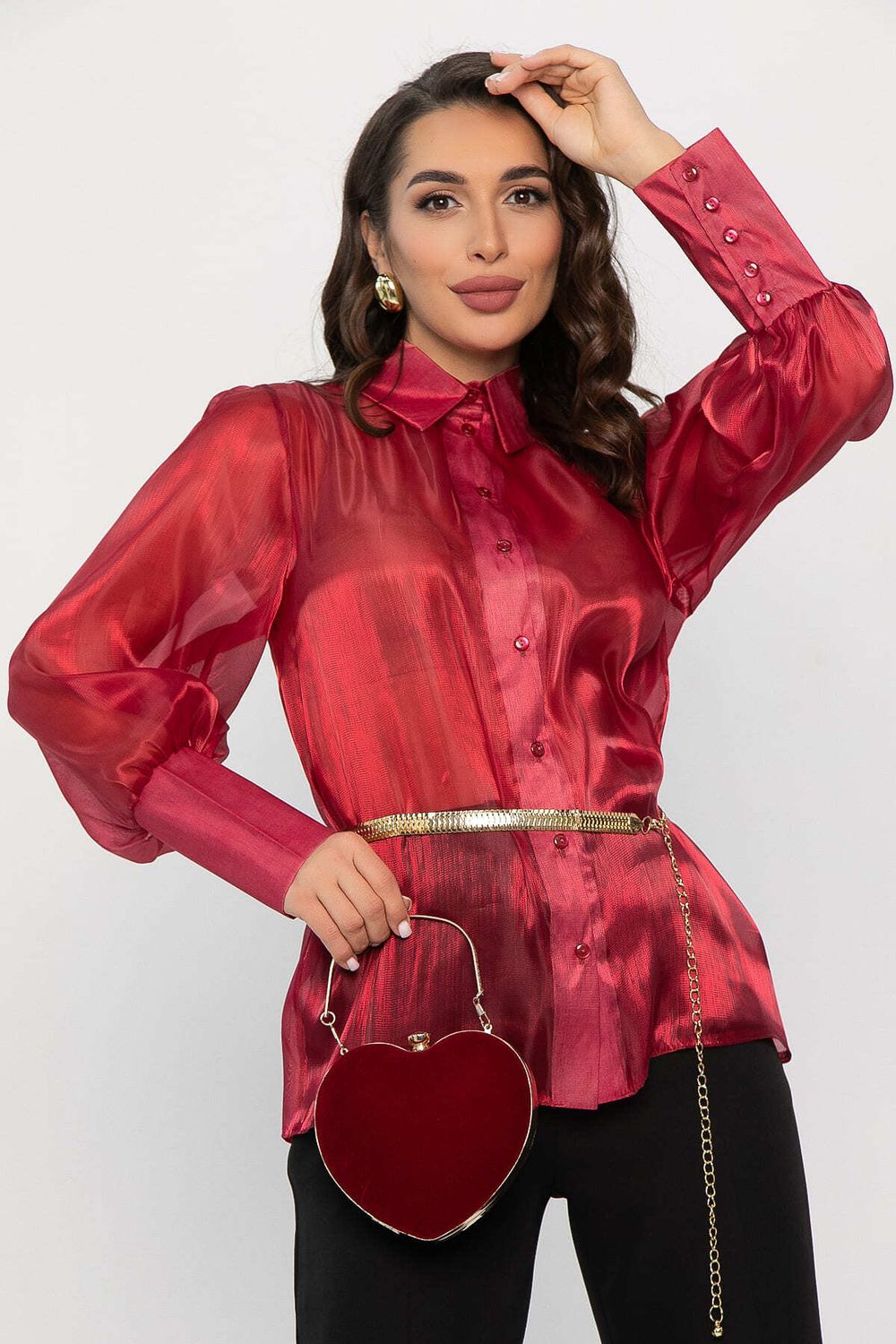 Блуза Вернисаж (рубин) Б14316-34М LT Collection
