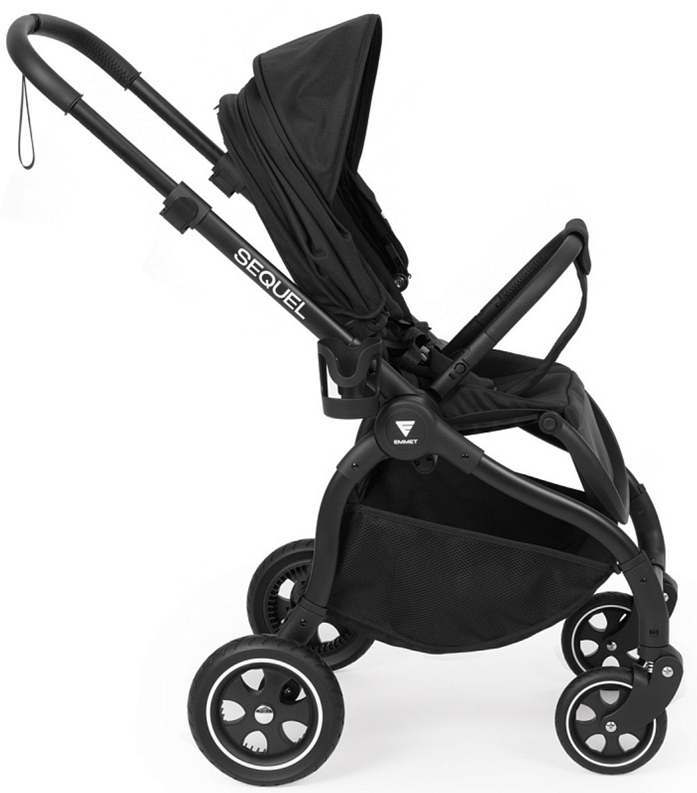 Детская прогулочная коляска Emmet Sequel SQL-01 Чёрный / (Black)