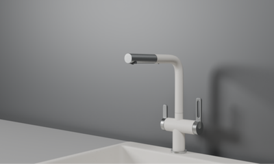 Granula GR-8170, АРКТИК (БЕЛЫЙ), СМЕСИТЕЛЬ КУХОННЫЙ С ВЫДВИЖНЫМ ИЗЛИВОМ