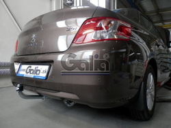 Фаркоп оцинкованный Galia C064A для Citroen C-Elysee 2013-, Peugeot 301 2013-(паспорт и сертификат в комплекте)(без электрики)