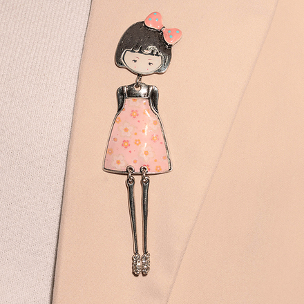 Брошь Shadore Девочка XZ0086.7 R/S