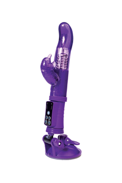 Вибратор с клиторальным стимулятором A-Toys by TOYFA, TPR, фиолетовый, 22,5 см