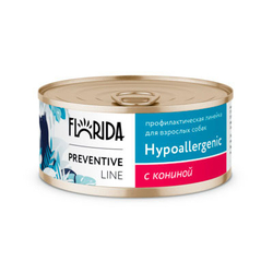 Florida Hypoallergenic Консервы для собак при пищевой аллергии, с Кониной